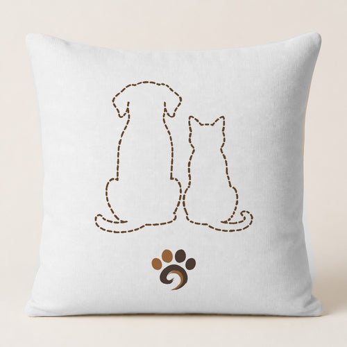 Coussin personnalisé garni Pachinu : le portrait de votre animal, créé à partir de votre photo